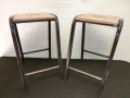 Pair of Vintage School Lab Stools